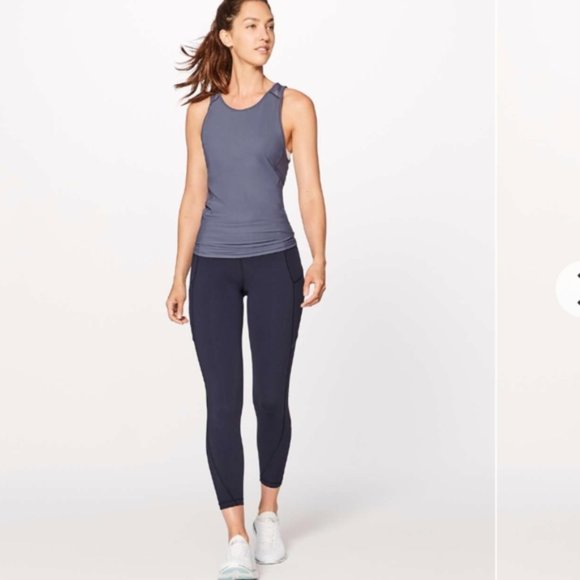 Lululemon Run On Tight (25") Midnight Navy - Picture 3 of 16